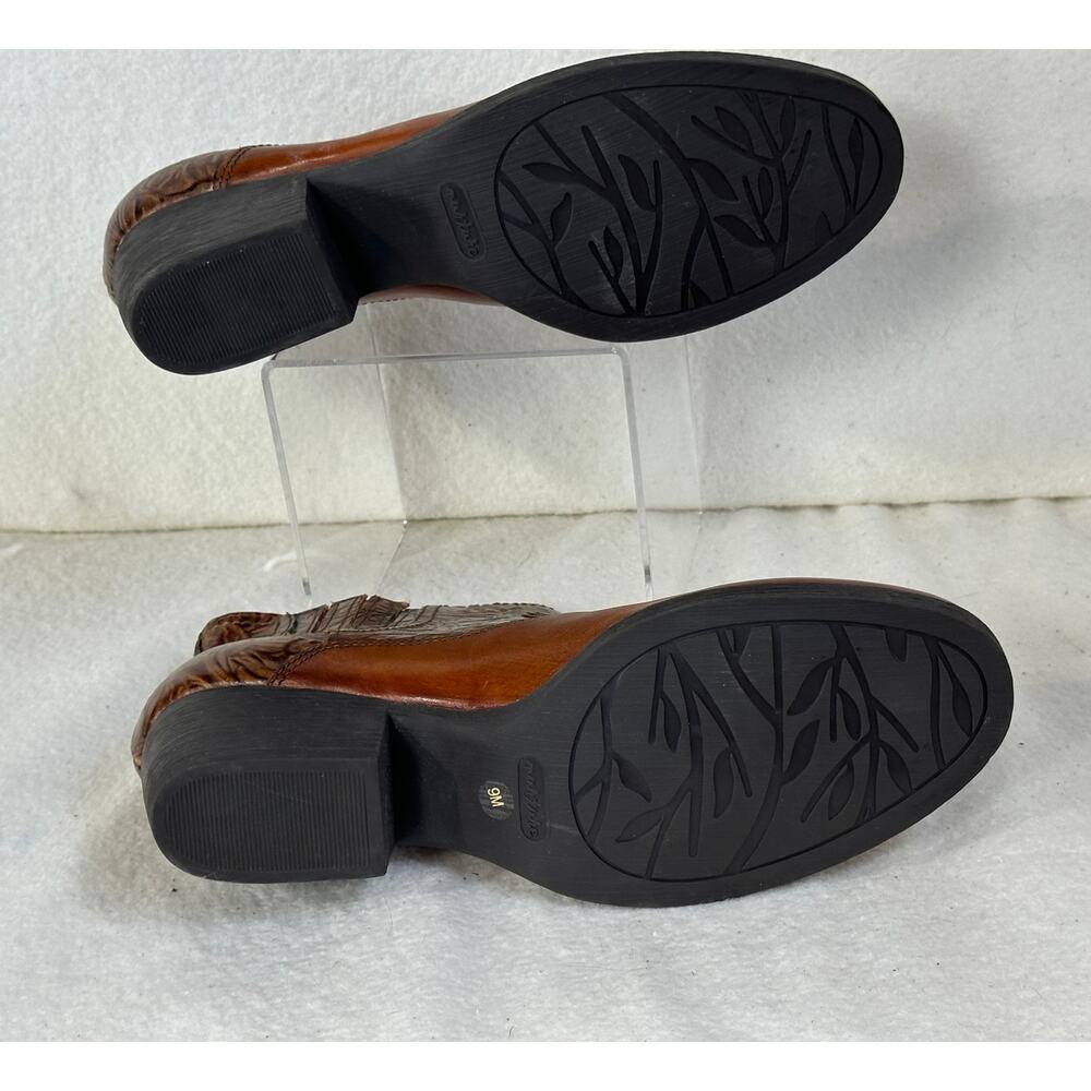 Nurture Walker Western Bootie with Tooled Floral Detail SZ 9 - Picture 7 of 11